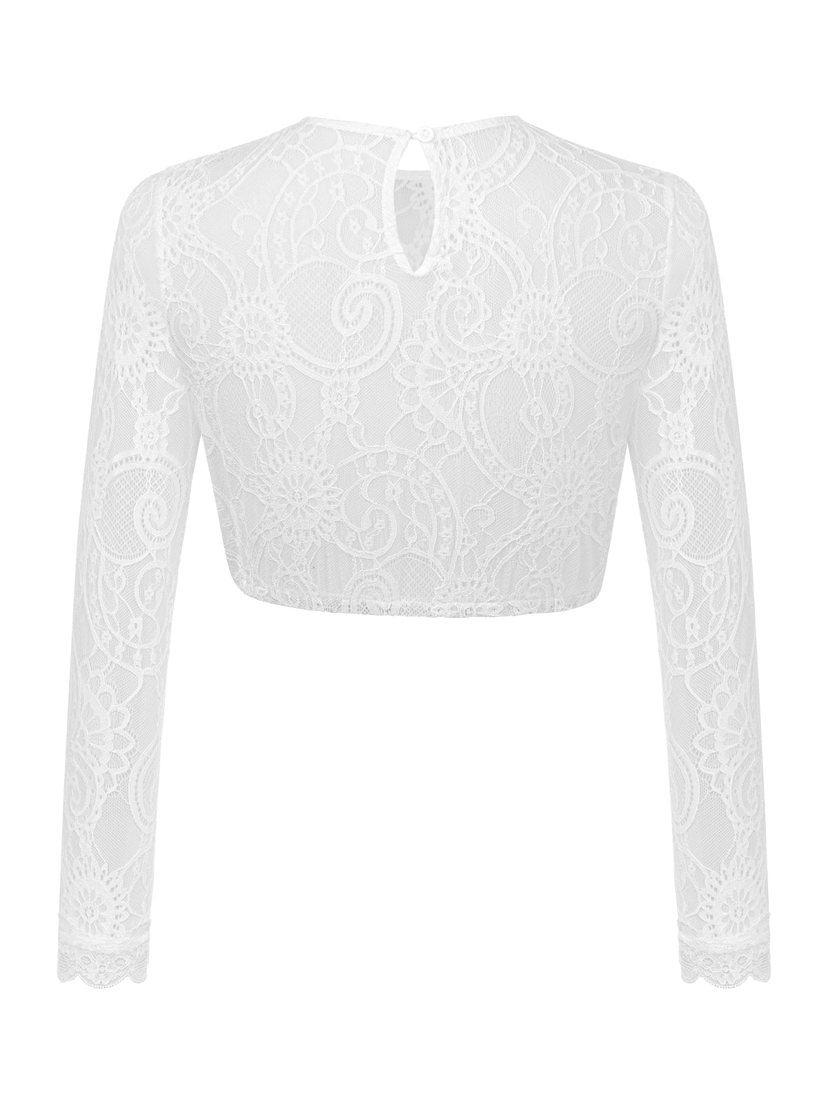 Traditionelle Dirndlbluse Sober mit Rundhals