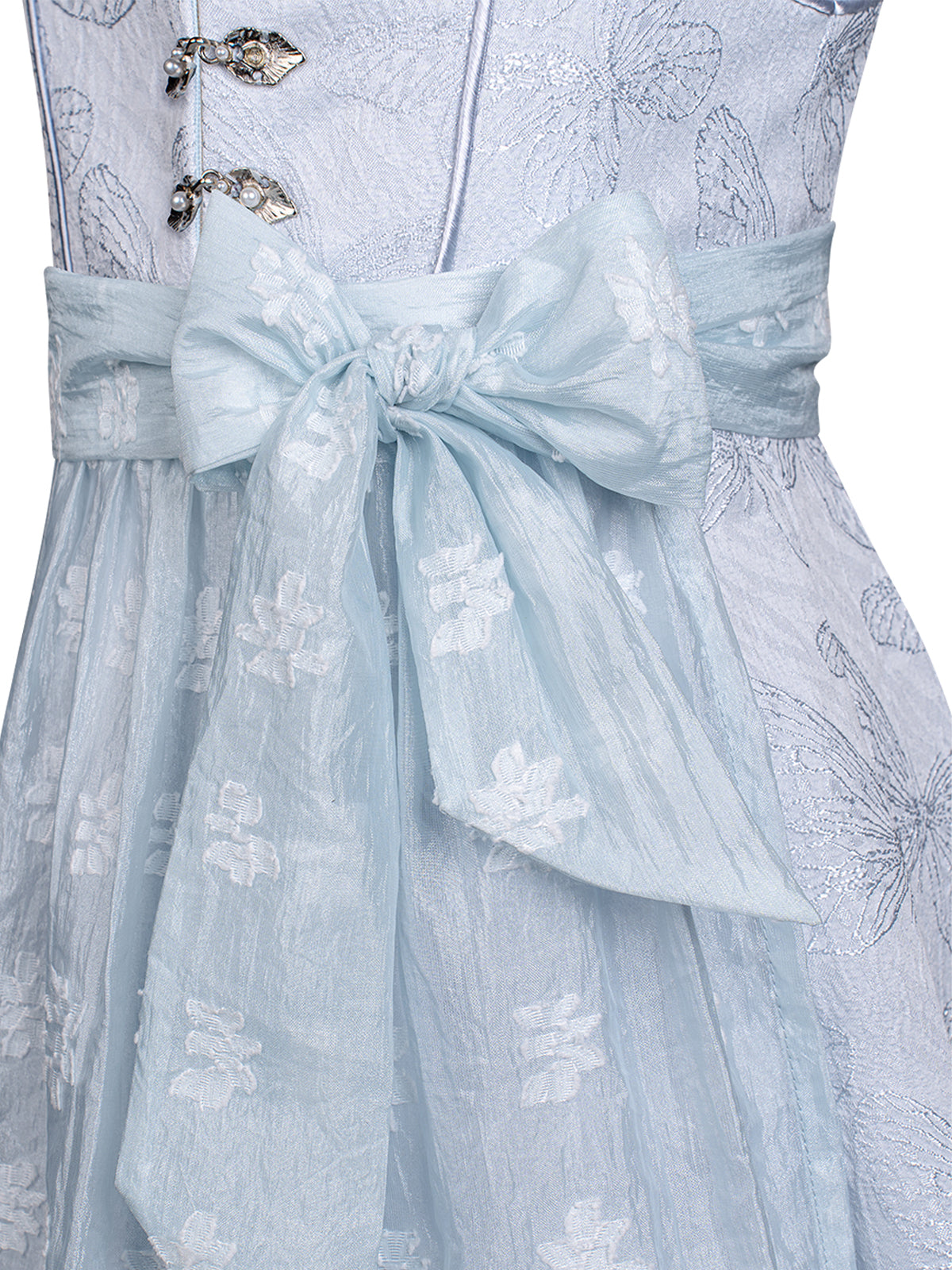 Kinder Dirndl Lobby | Dirndl für Damen | Blau | Gerader Ausschnitt