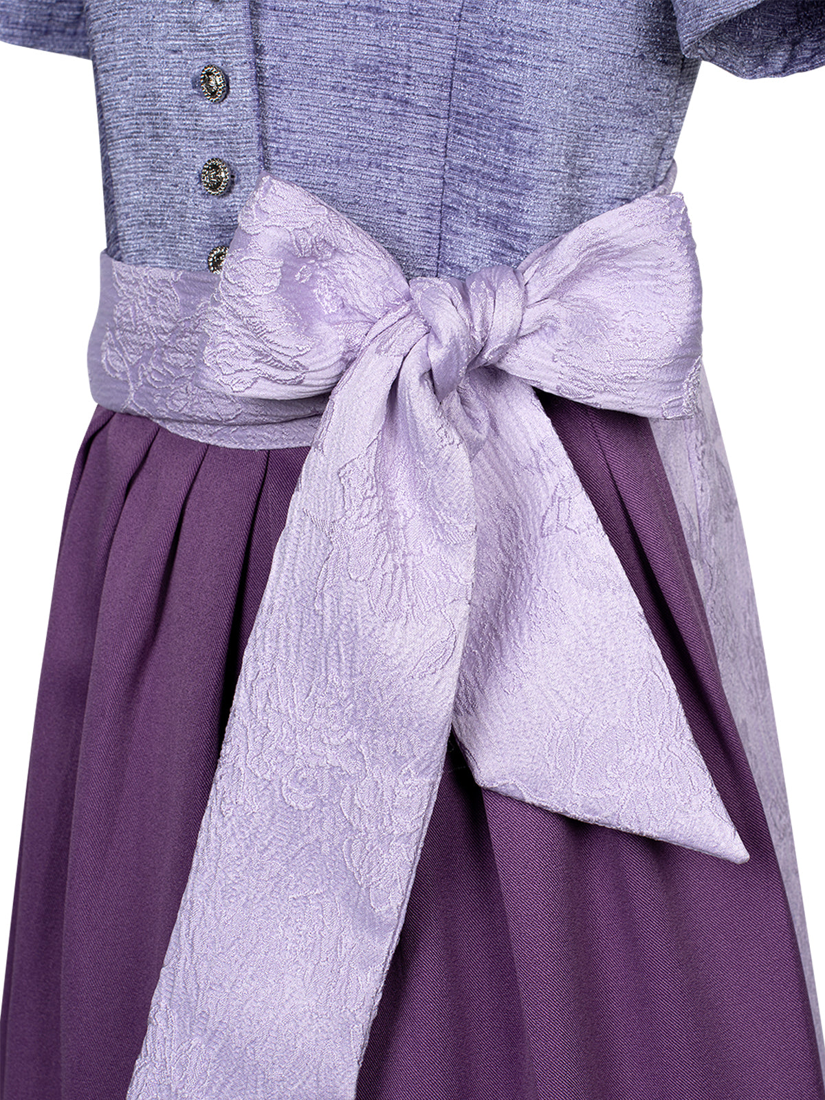 Festliches Dirndl Kinder Dirndl Ginny | Lila | Gerader Ausschnitt