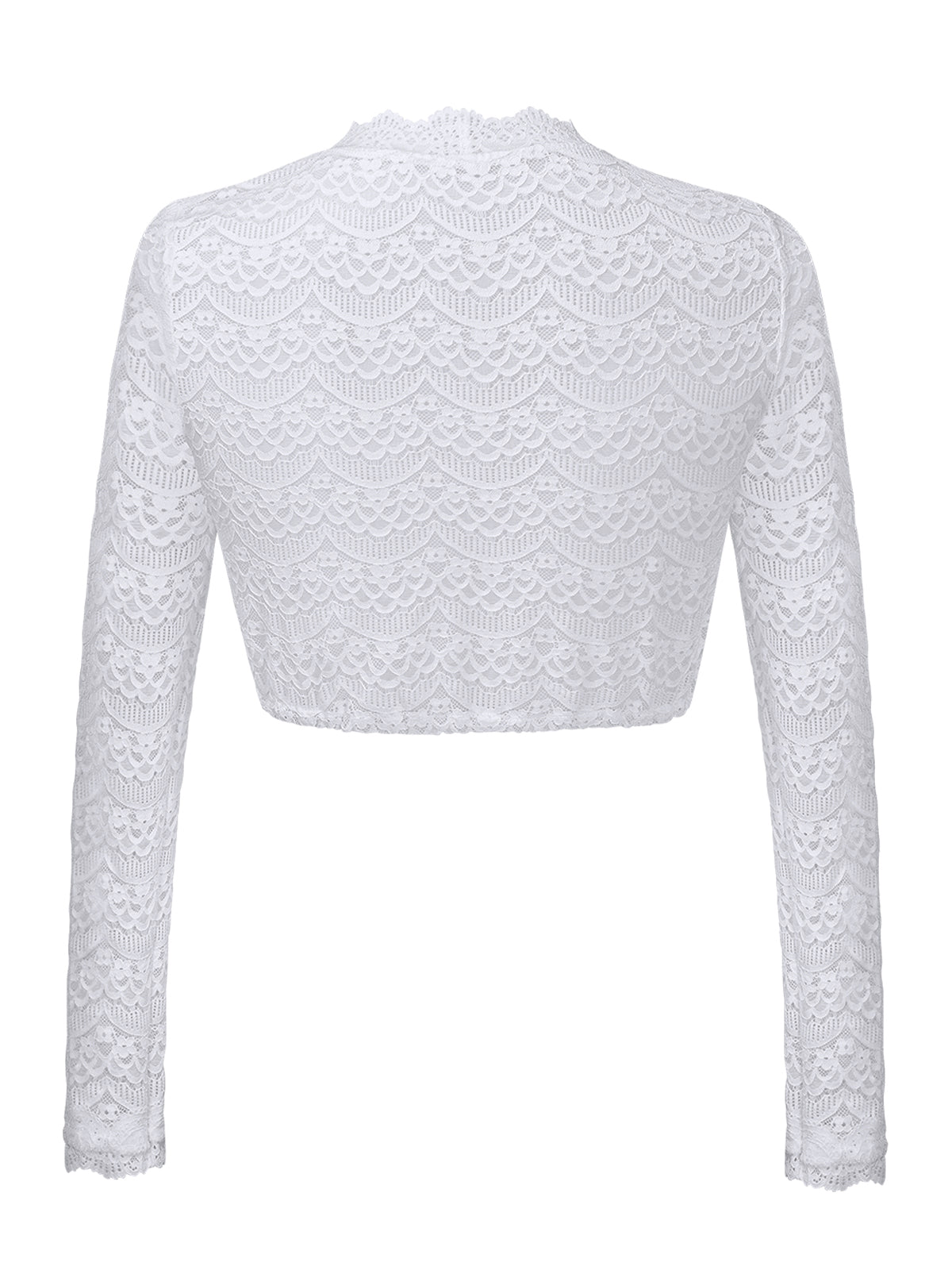 Elegante Dirndlbluse Baum | Langarm | Weiß
