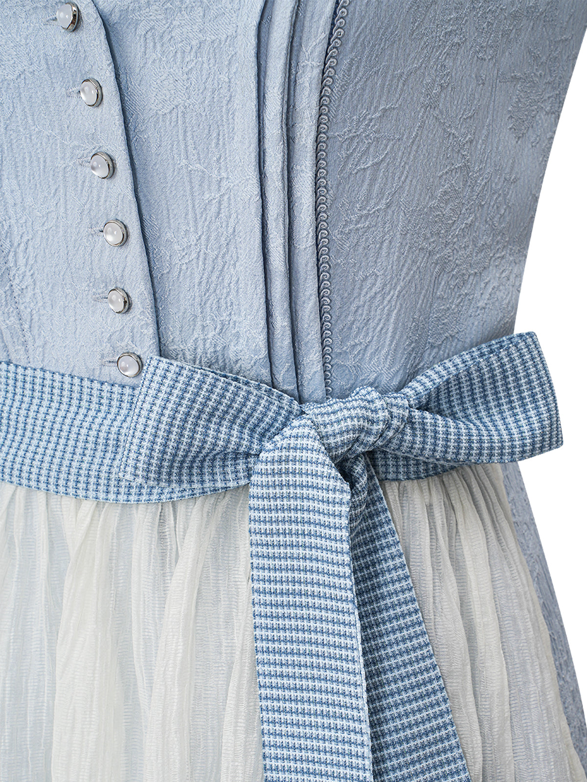 Hazel Dirndl im traditionellen Stil in Blau