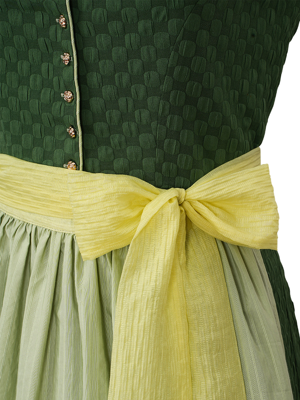 Rowan | Dirndl für Damen | Grün | Gerader Ausschnitt
