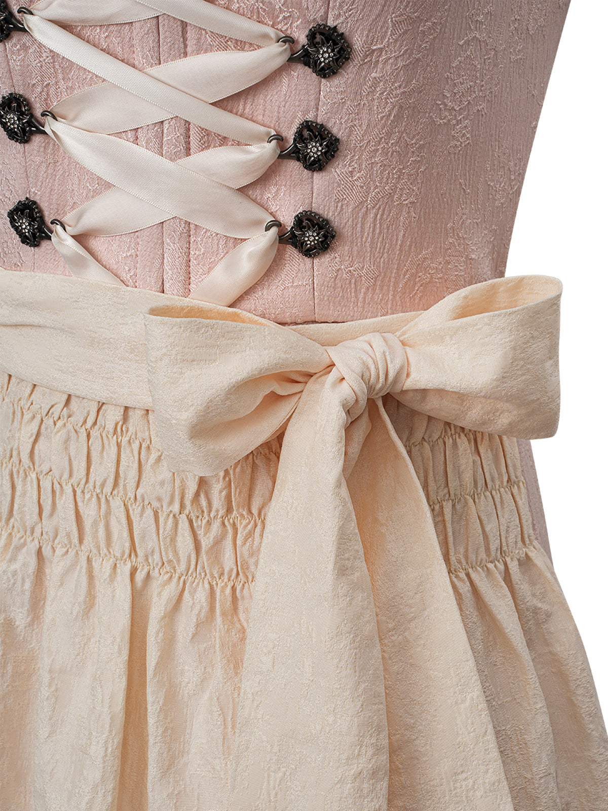 Festliches Dirndl Ruth | Rosa | Gerader Ausschnitt