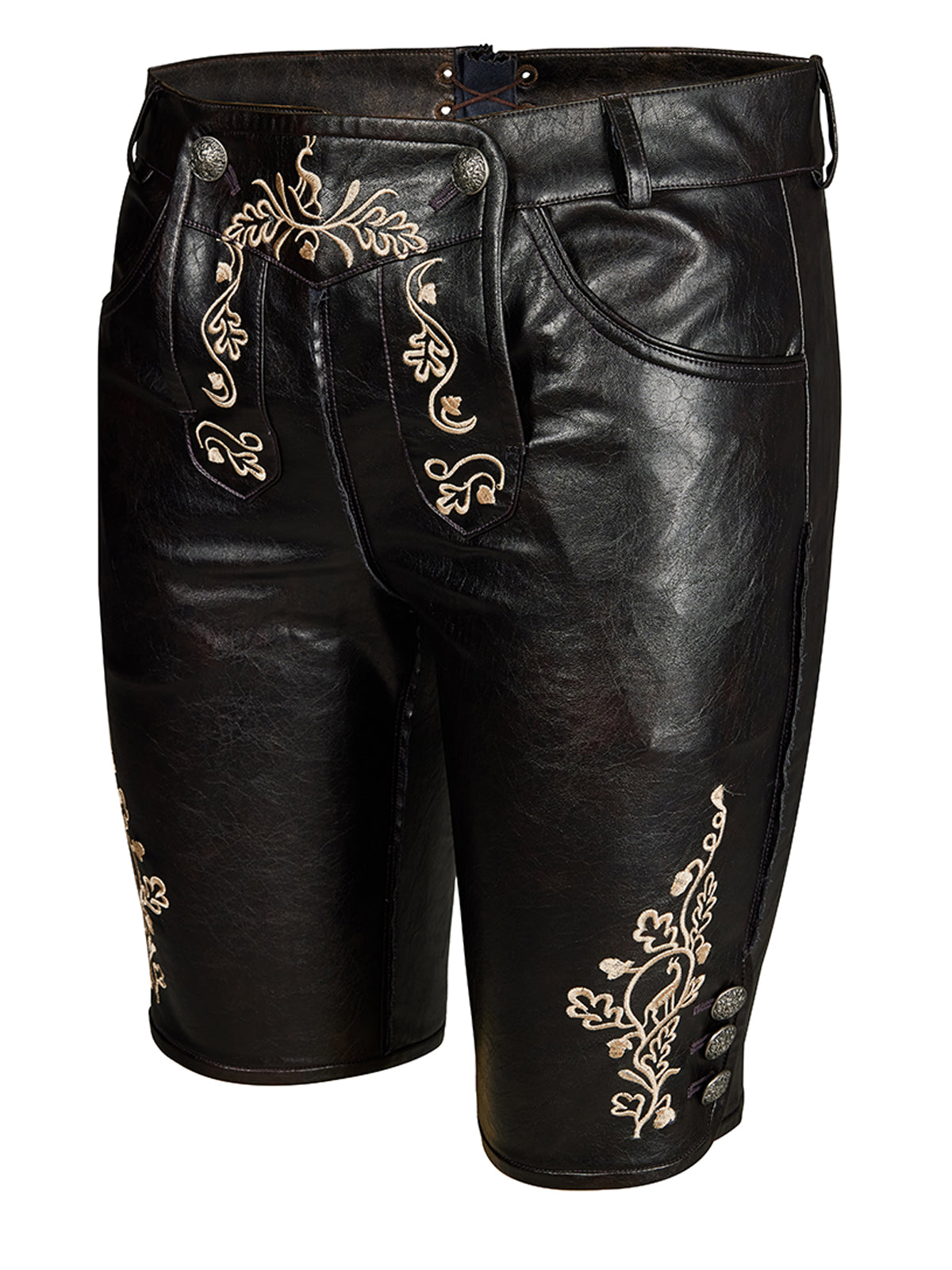 Traditionelle Lederhose Ludwig Schwarzees | Schwarz