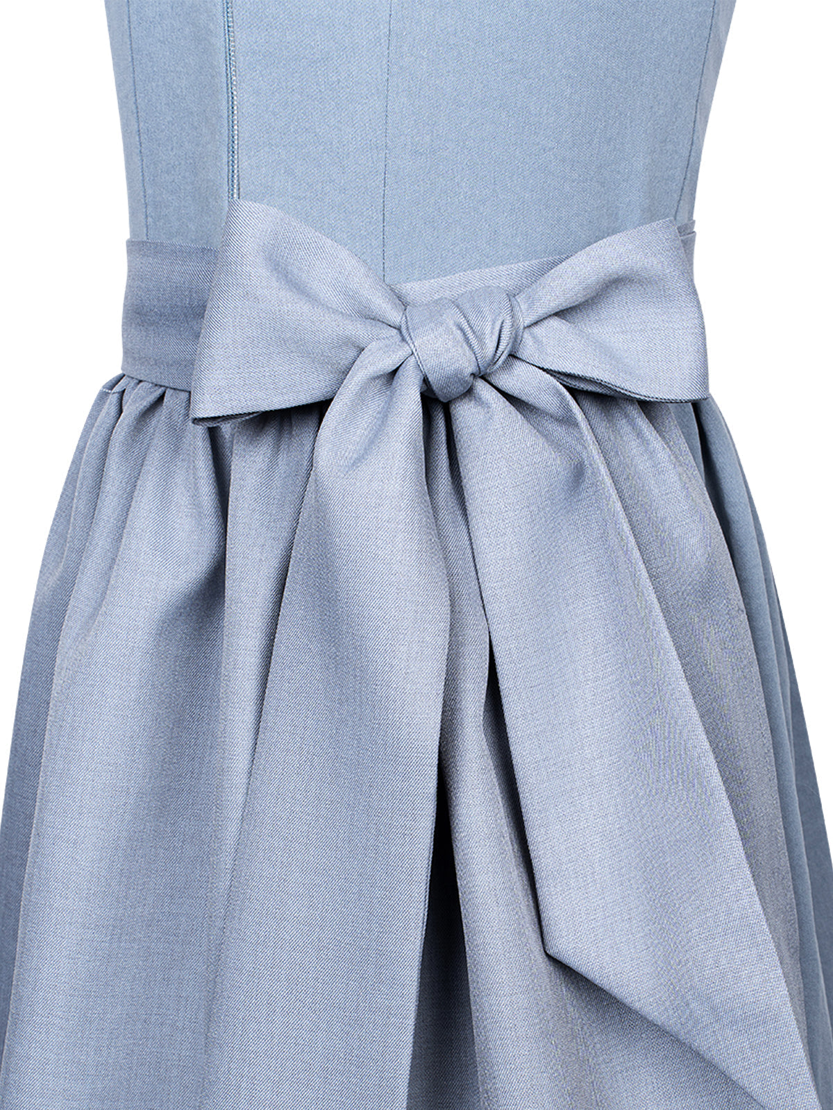 Festliches Dirndl Kinder Dirndl Lena | Blau | Gerader Ausschnitt
