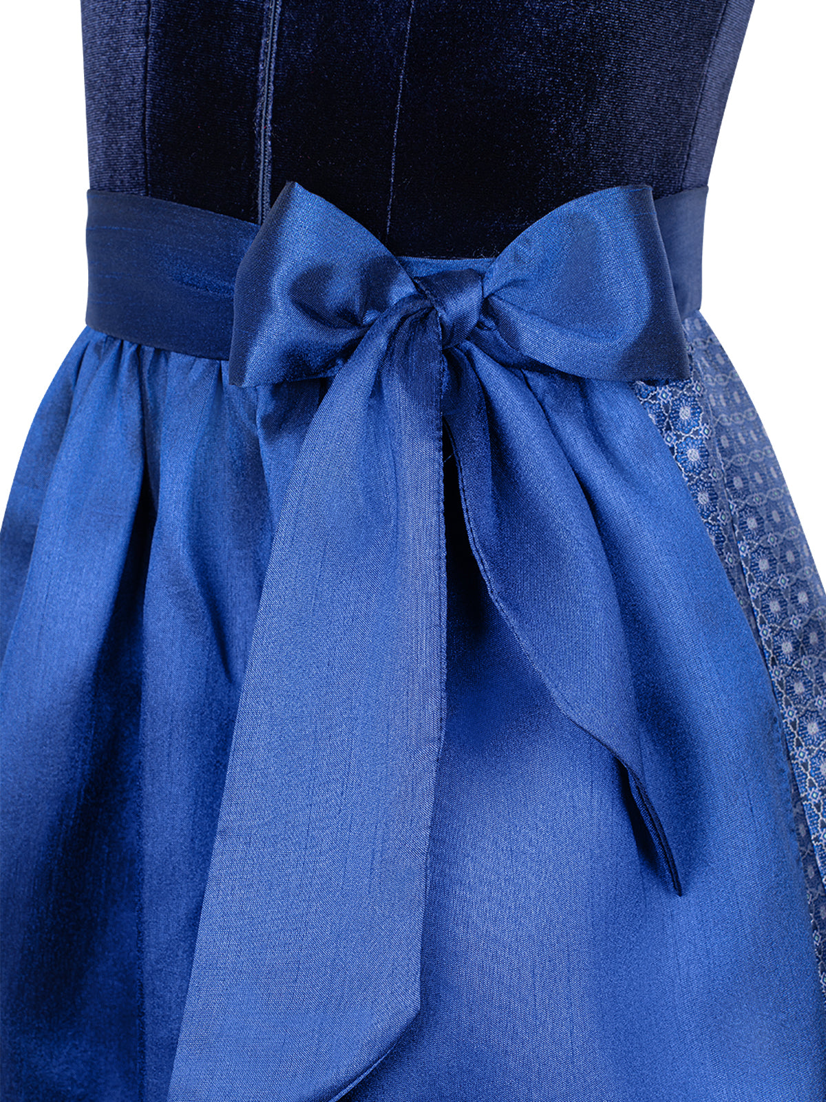 Damen Dirndl Kinder Dirndl Leonie mit Frontreißverschluss – Blau