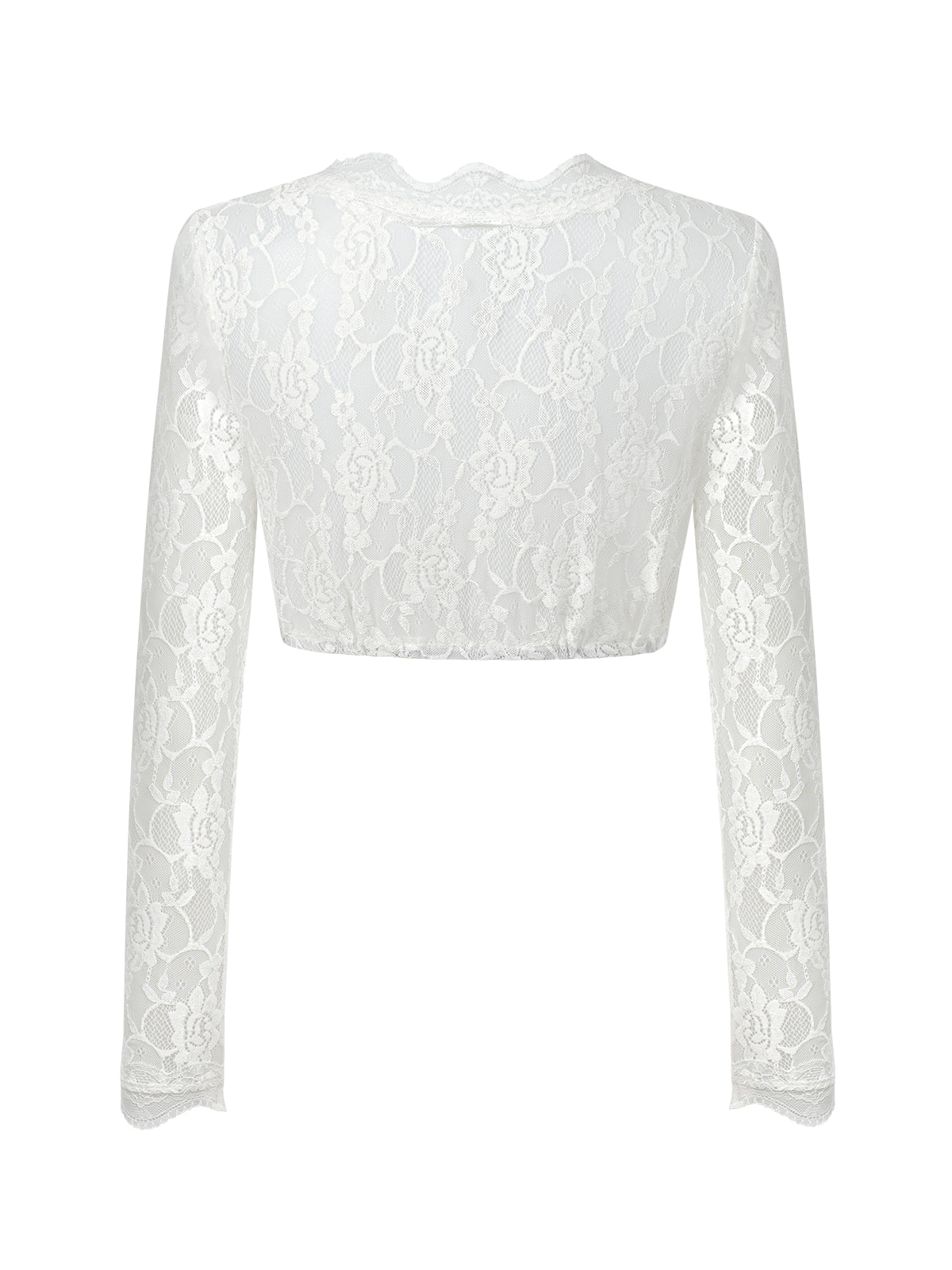 Dirndlbluse Olivia aus Lochspitze – Langarm