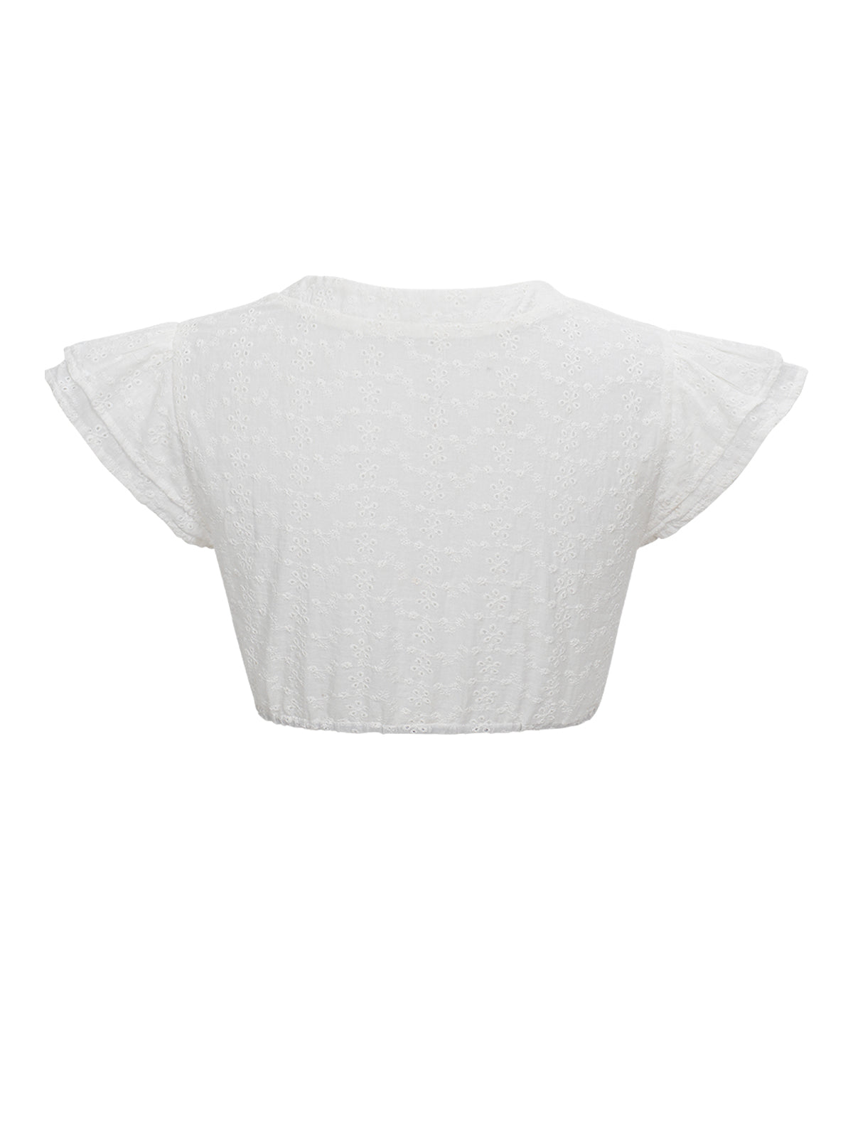 Traditionelle Dirndlbluse Tess mit V-Ausschnitt