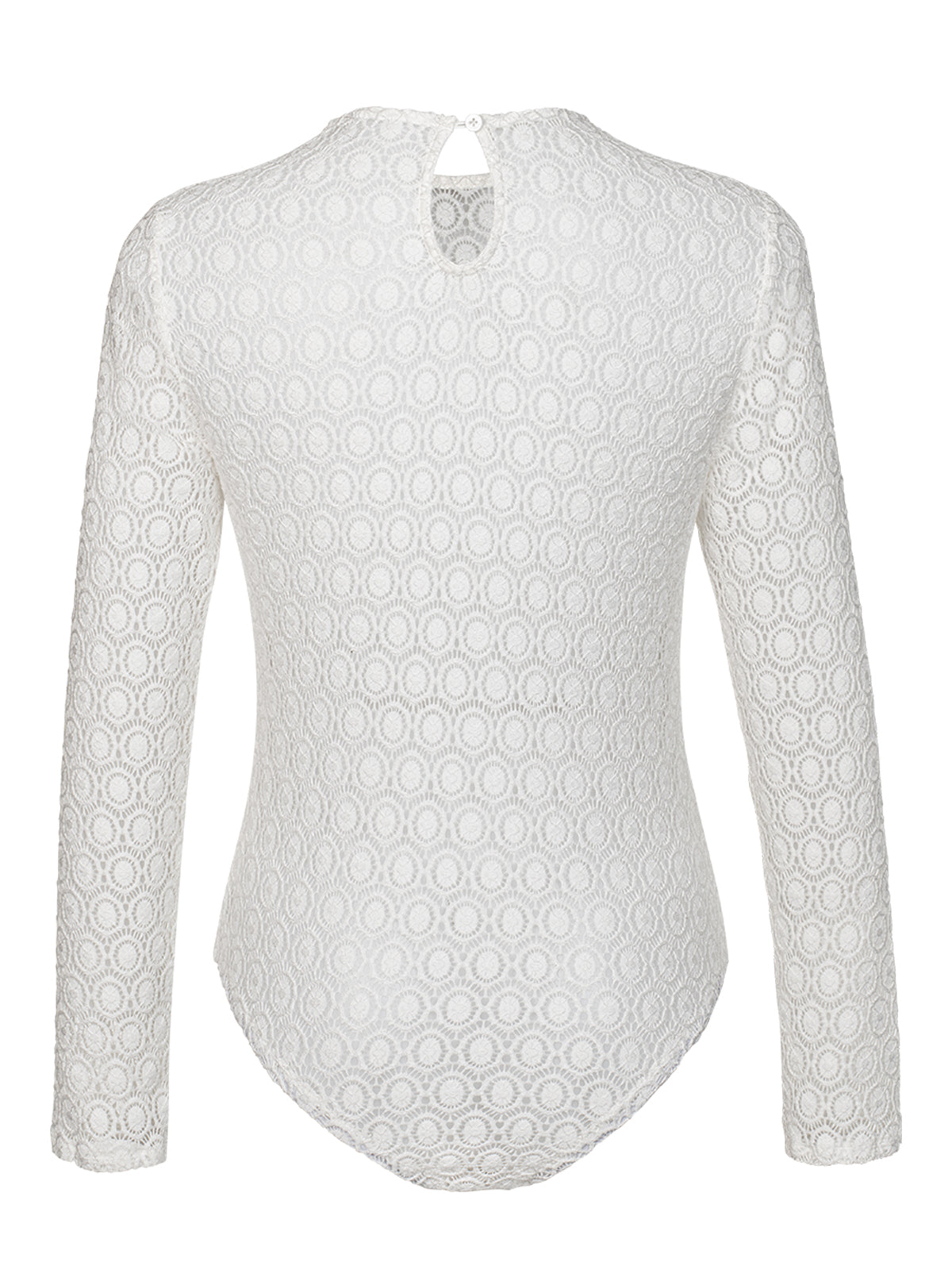 Sibyl – Eleganter Damen Body | Weiß