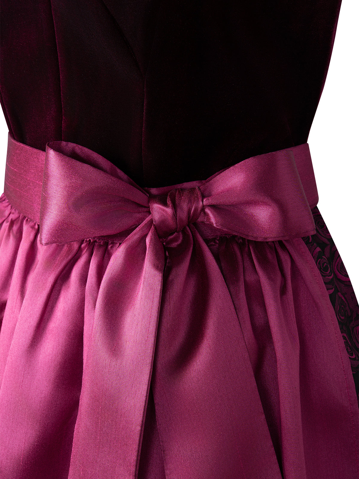 Damen Dirndl Klara mit Samtoptik – Rosa
