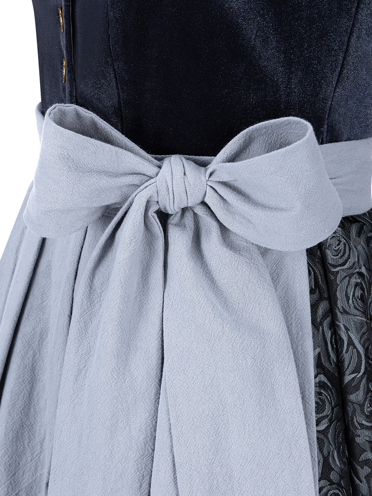 Dirndl Nicole – floralem Muster in Blau
