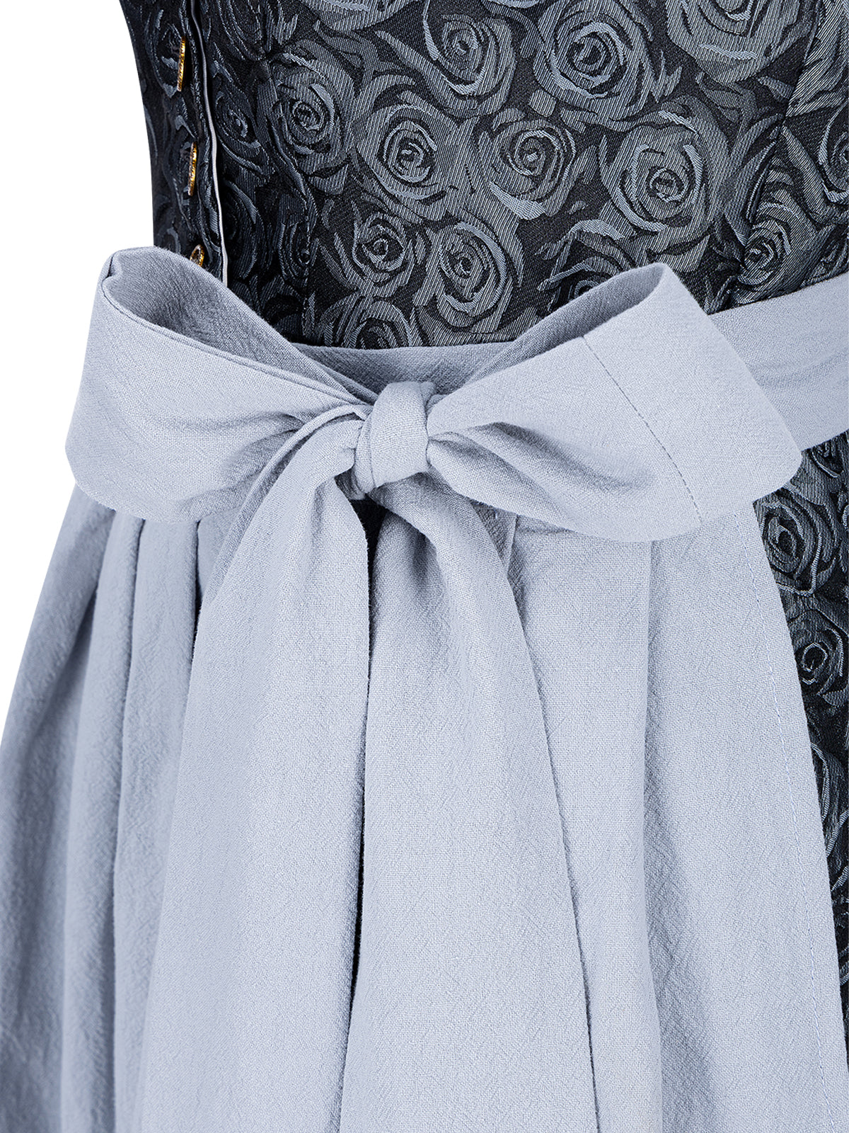 Nadine | Dirndl für Damen | Blau | Gerader Ausschnitt