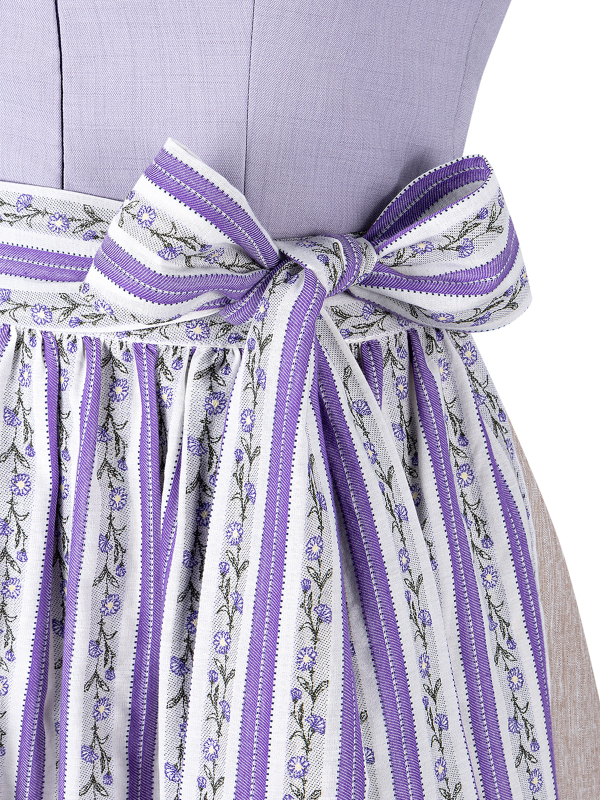 Dirndl Kristin in Lila mit Gerader Ausschnitt
