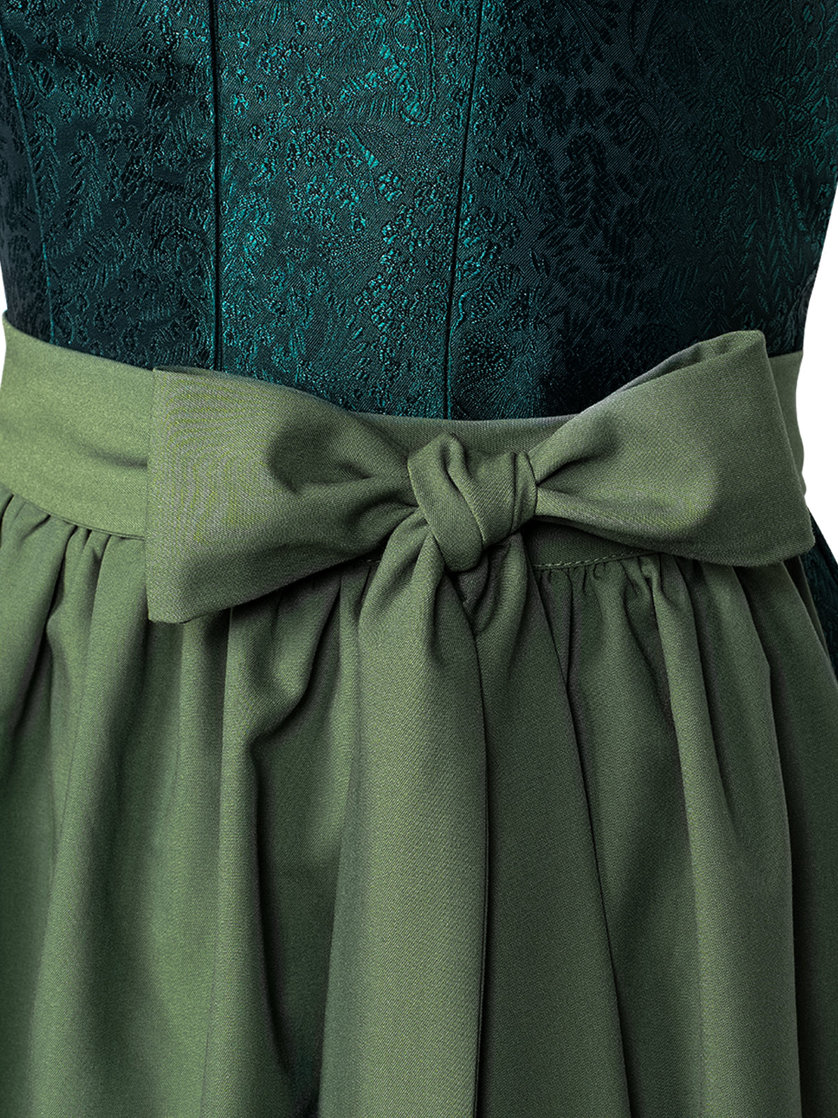 Julia Grun | Dirndl für Damen | Grün | Gerader Ausschnitt