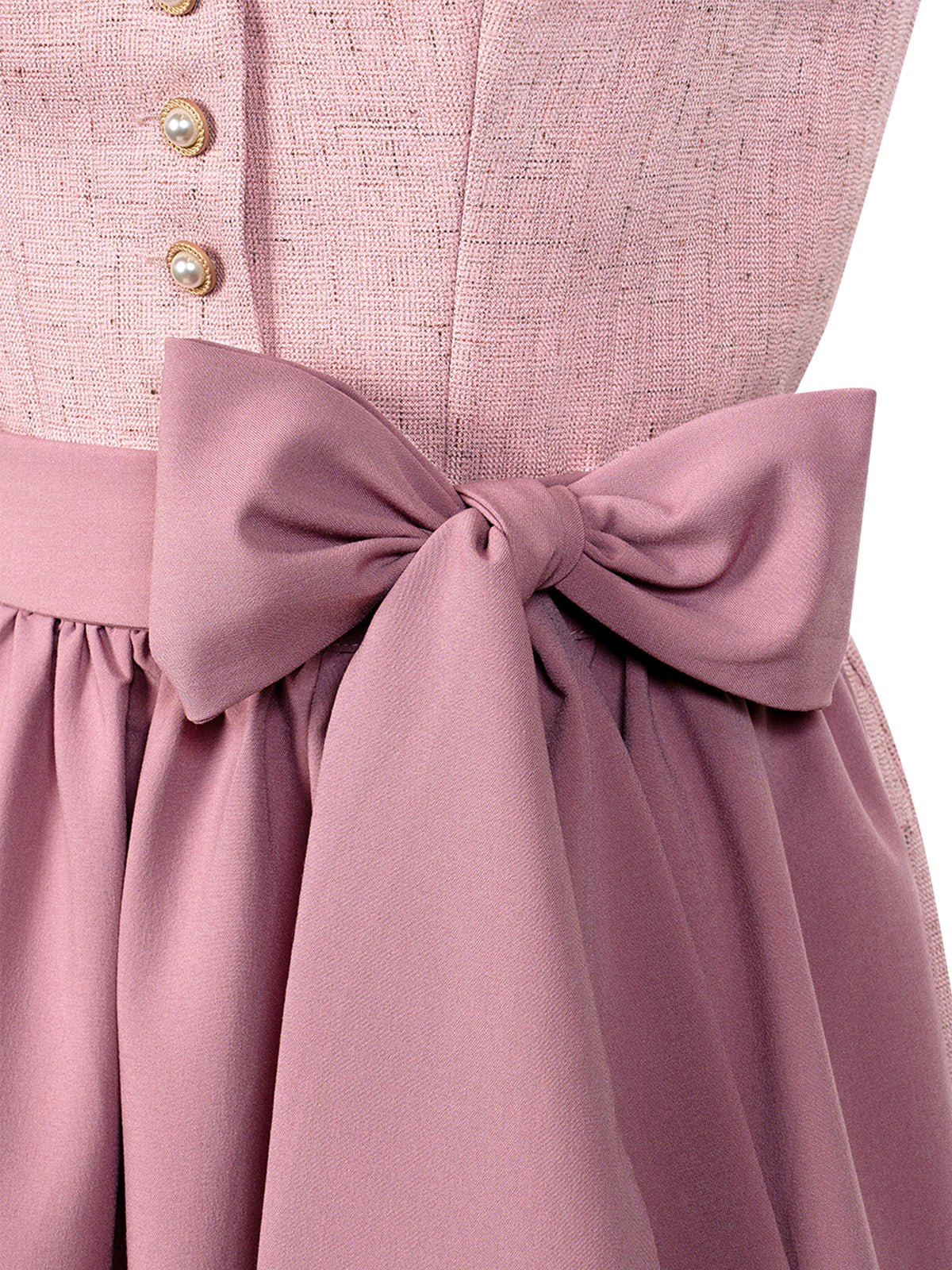 Trachten-Dirndl Amana in Rosa – Knopfverschluss