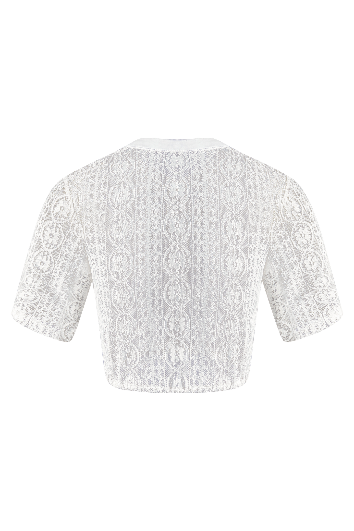 Lucy – Klassische Trachtenbluse in Weiß