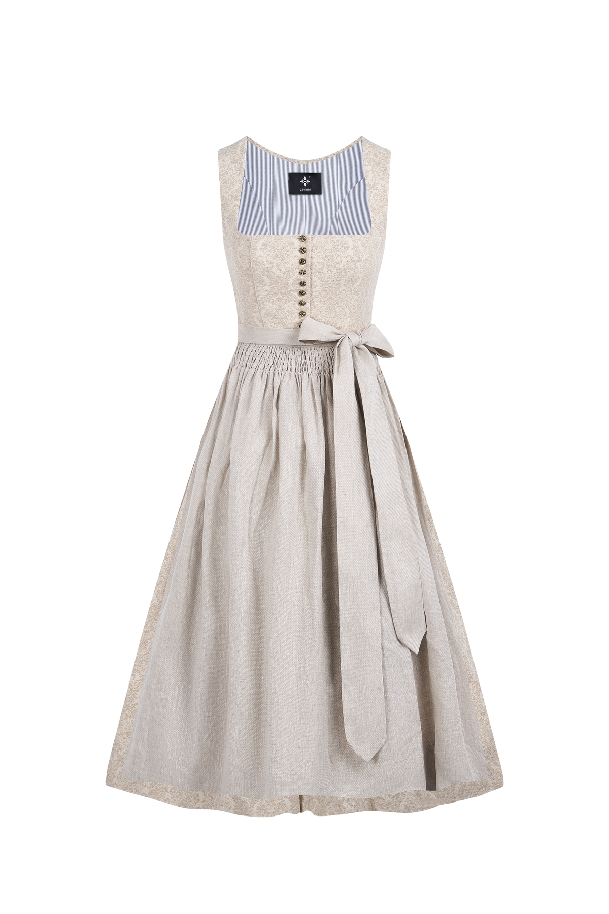 Fiona Dirndl im traditionellen Stil in Beige