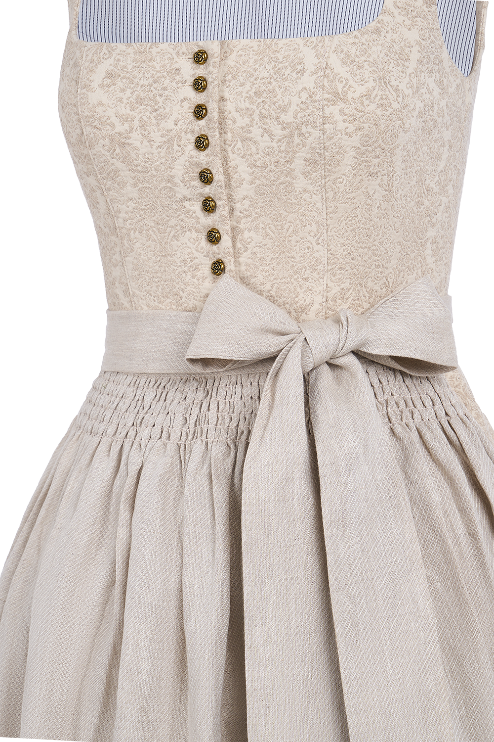 Fiona Dirndl im traditionellen Stil in Beige