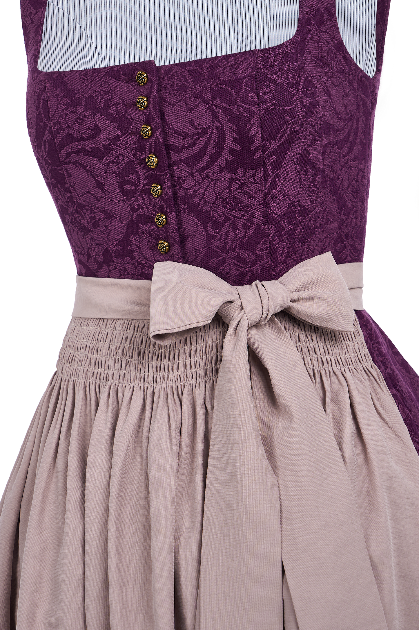 Damen Dirndl Rosalie mit floralem Muster – Lila