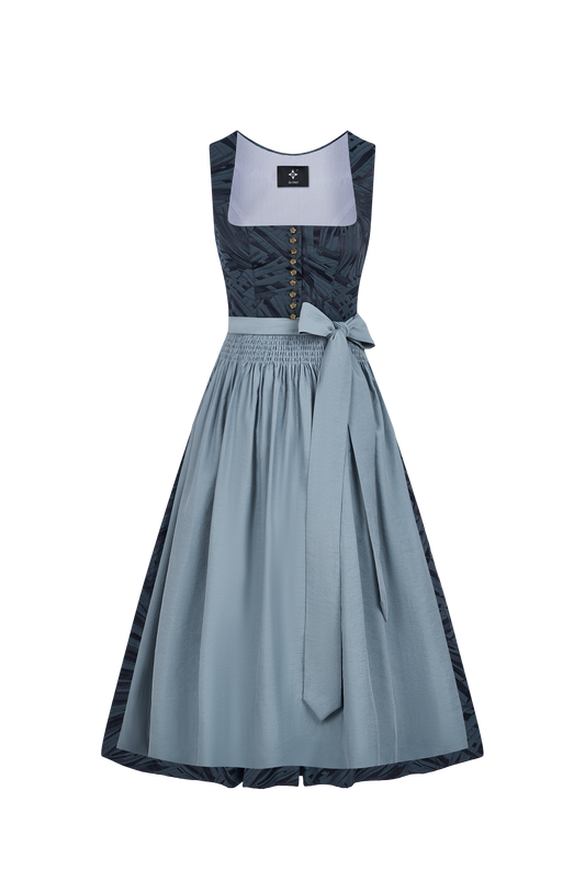 Blaues Wiesn-Dirndl Rosalie Dunkles