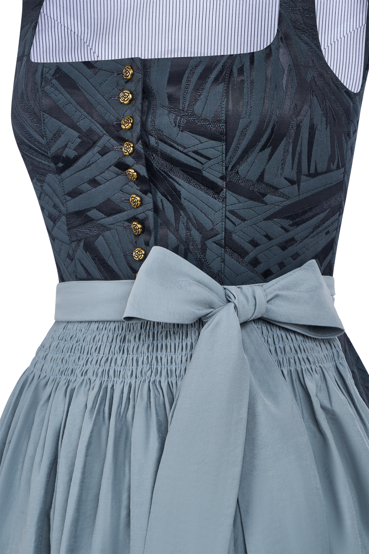 Blaues Wiesn-Dirndl Rosalie Dunkles