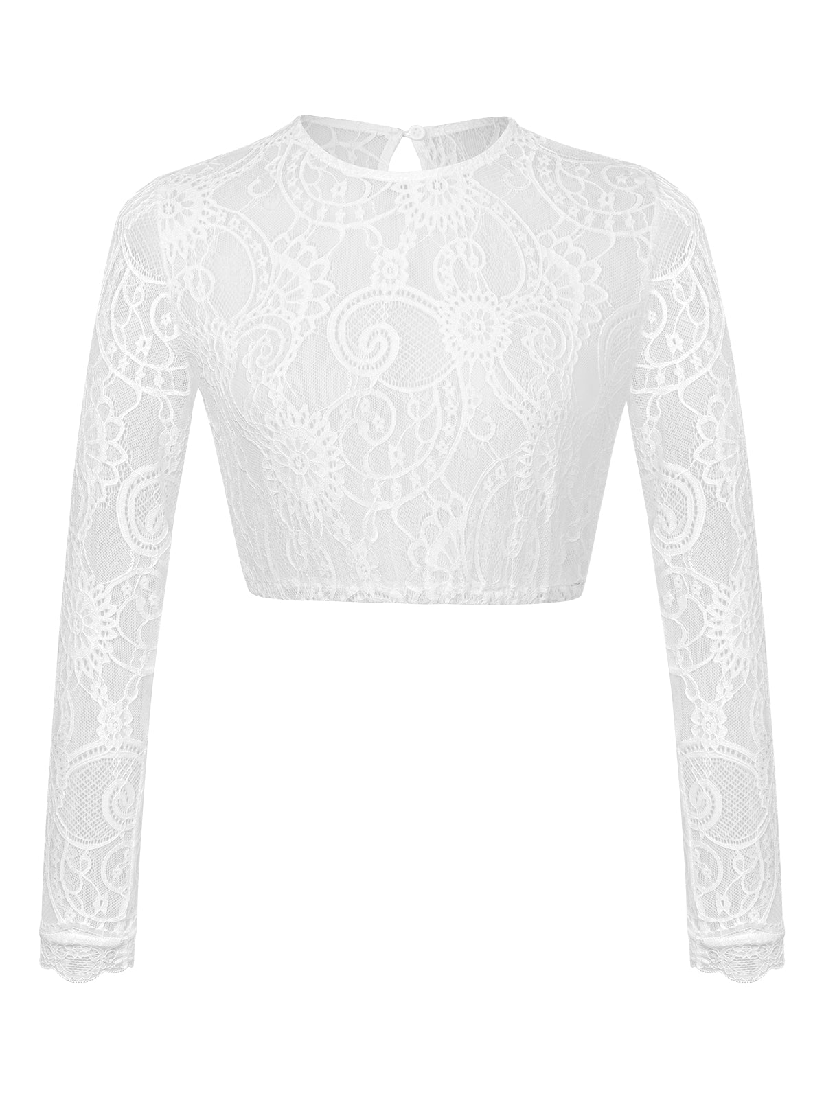 Traditionelle Dirndlbluse Sober mit Rundhals
