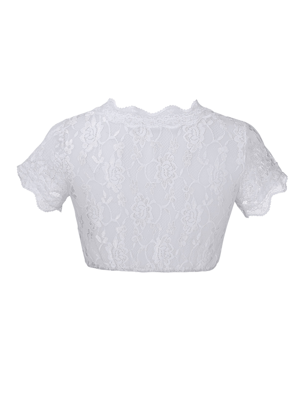 Weiße Trachtenbluse Jasmin