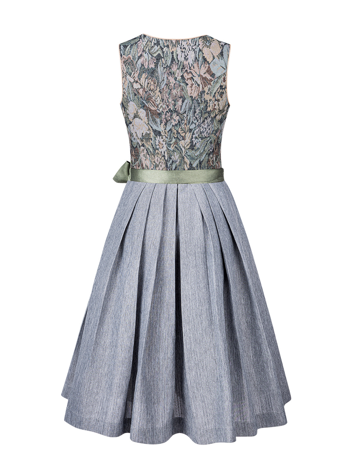 Trachten-Dirndl Bianca in Grün – floralem Muster