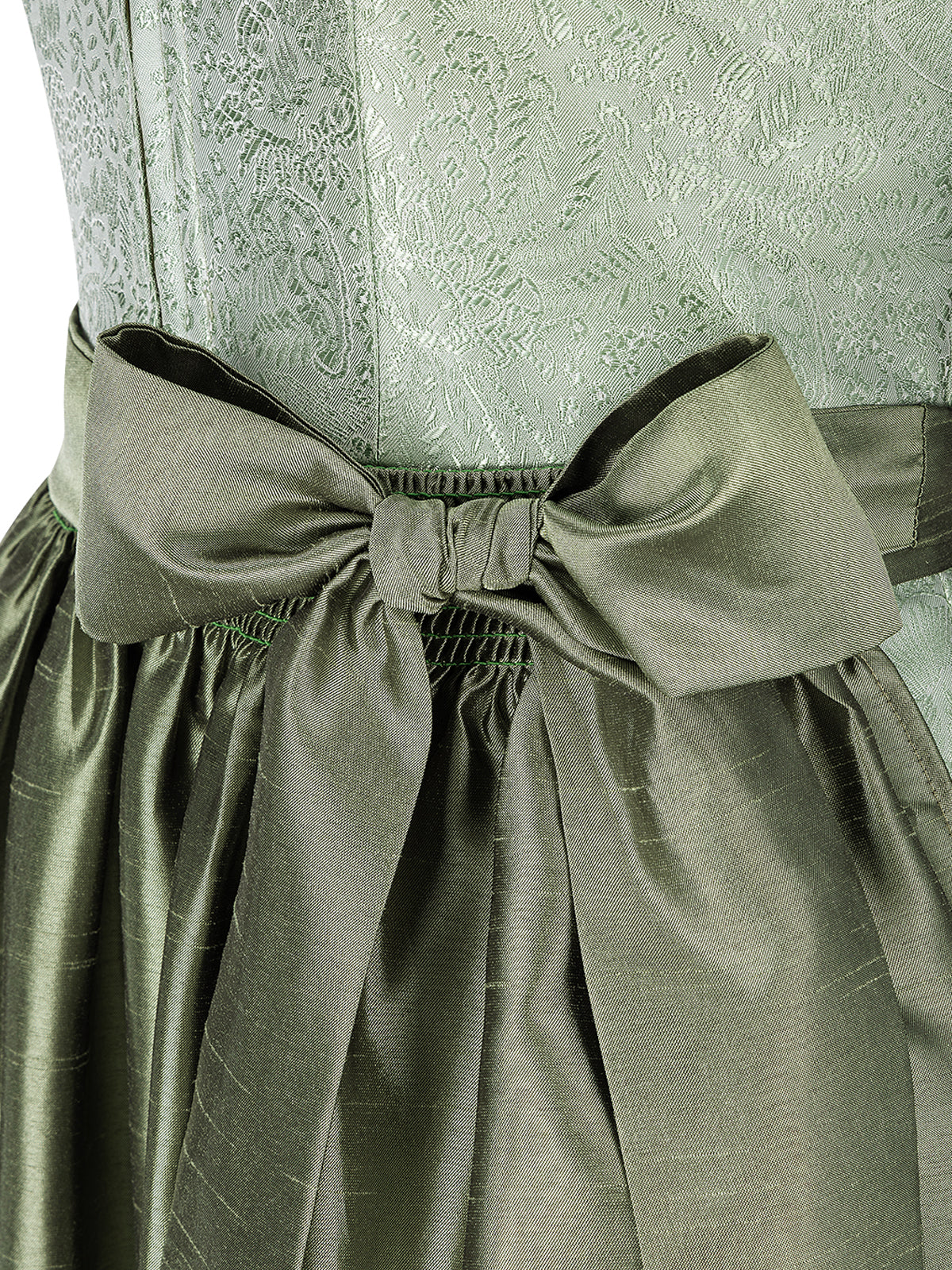 Festliches Dirndl Alexis | Grün | Gerader Ausschnitt