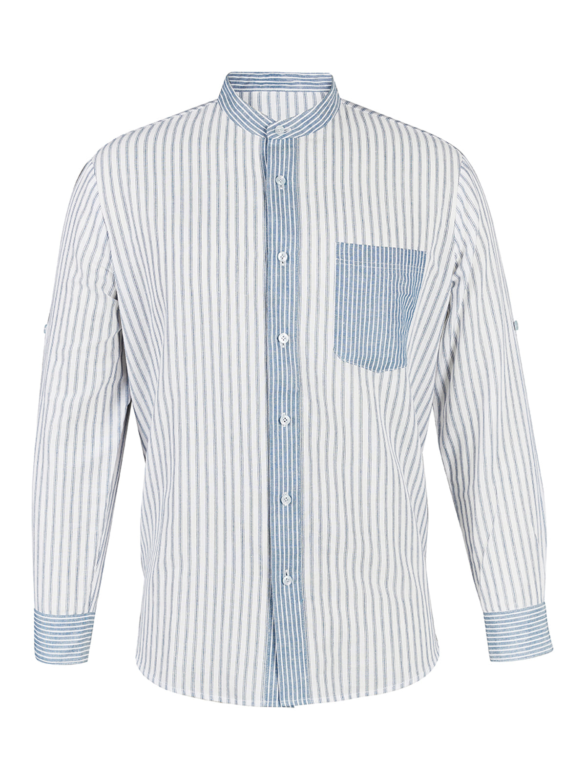 Herrenhemd Moosach Langarmhemd für Trachtenlooks – Blau