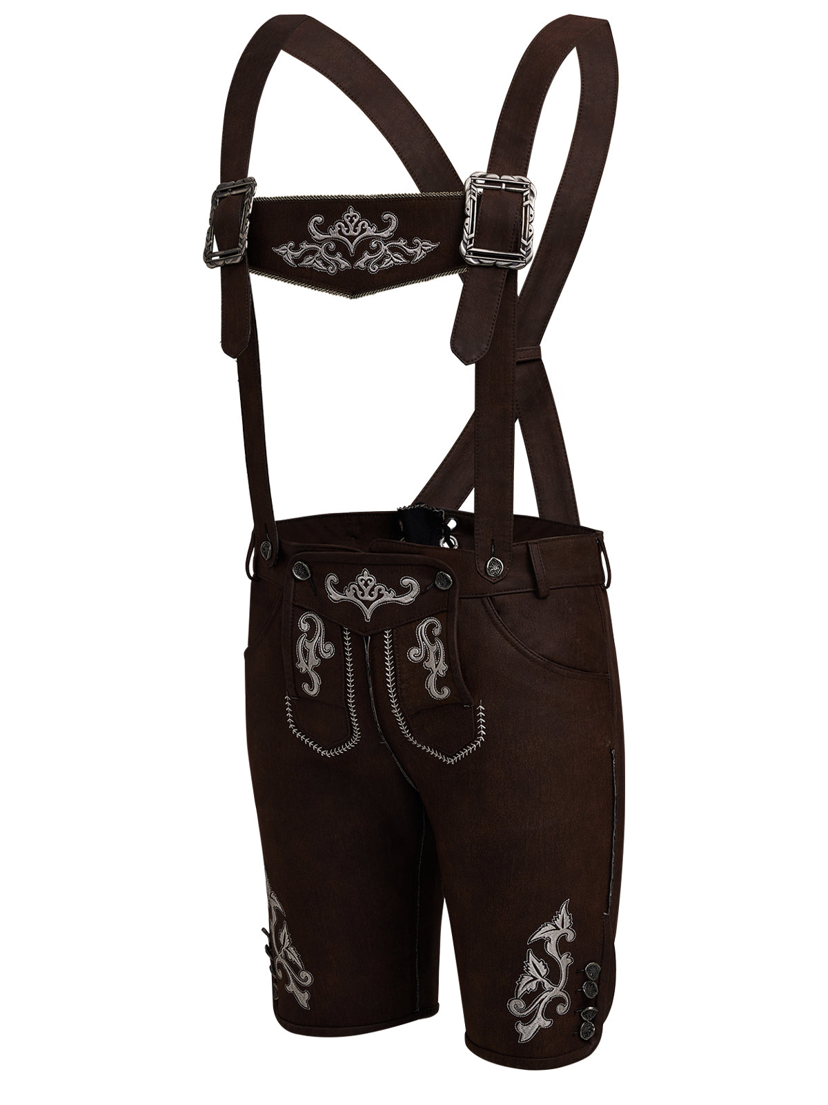 Norman Braune – Bayerische Trachtenlederhose in Braun