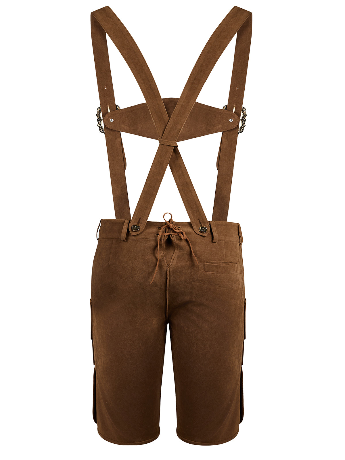 Kurze Lederhose Norman Antibraune – Braun