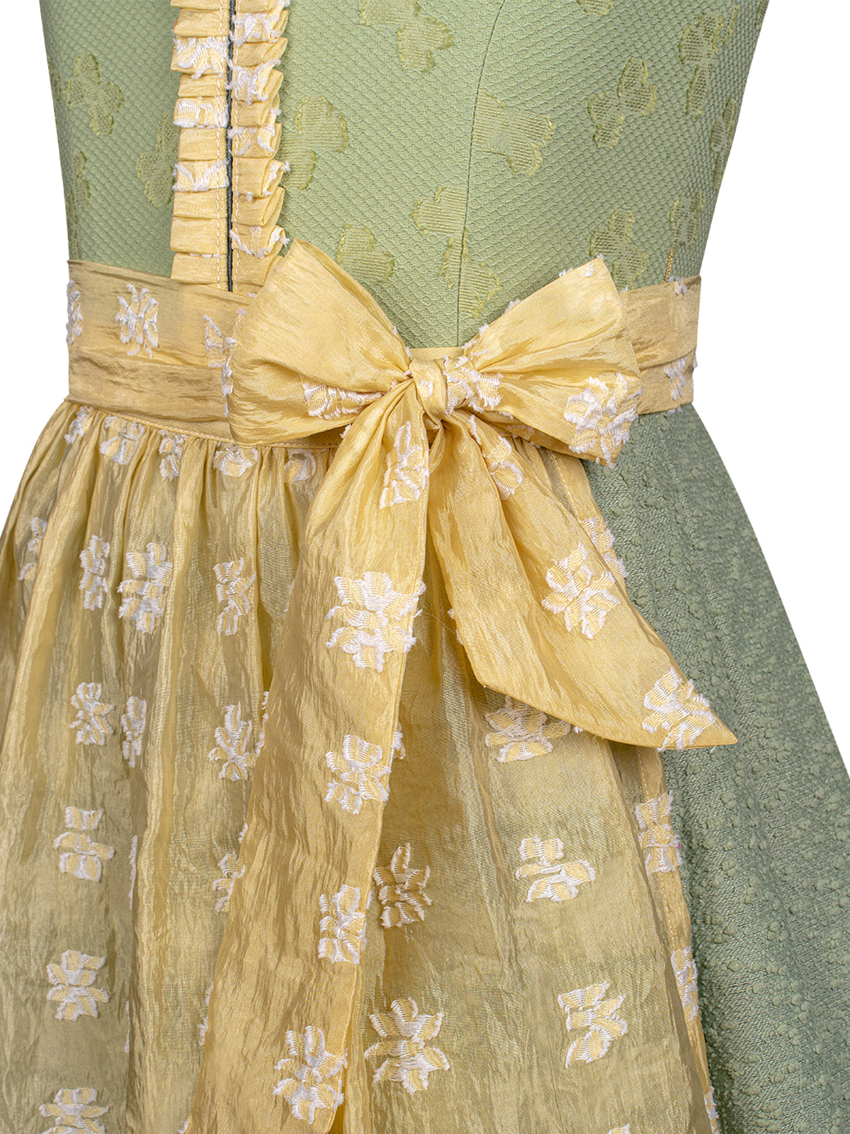Dirndl Kinder Dirndl Kitt – Frontreißverschluss in Grün