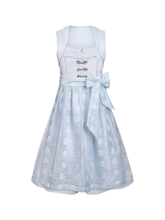 Kinder Dirndl Lobby | Dirndl für Damen | Blau | Gerader Ausschnitt