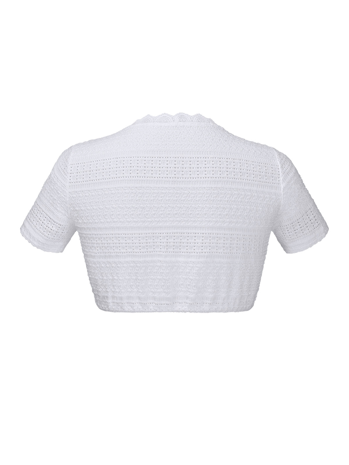 Ruchti – Klassische Trachtenbluse in Weiß