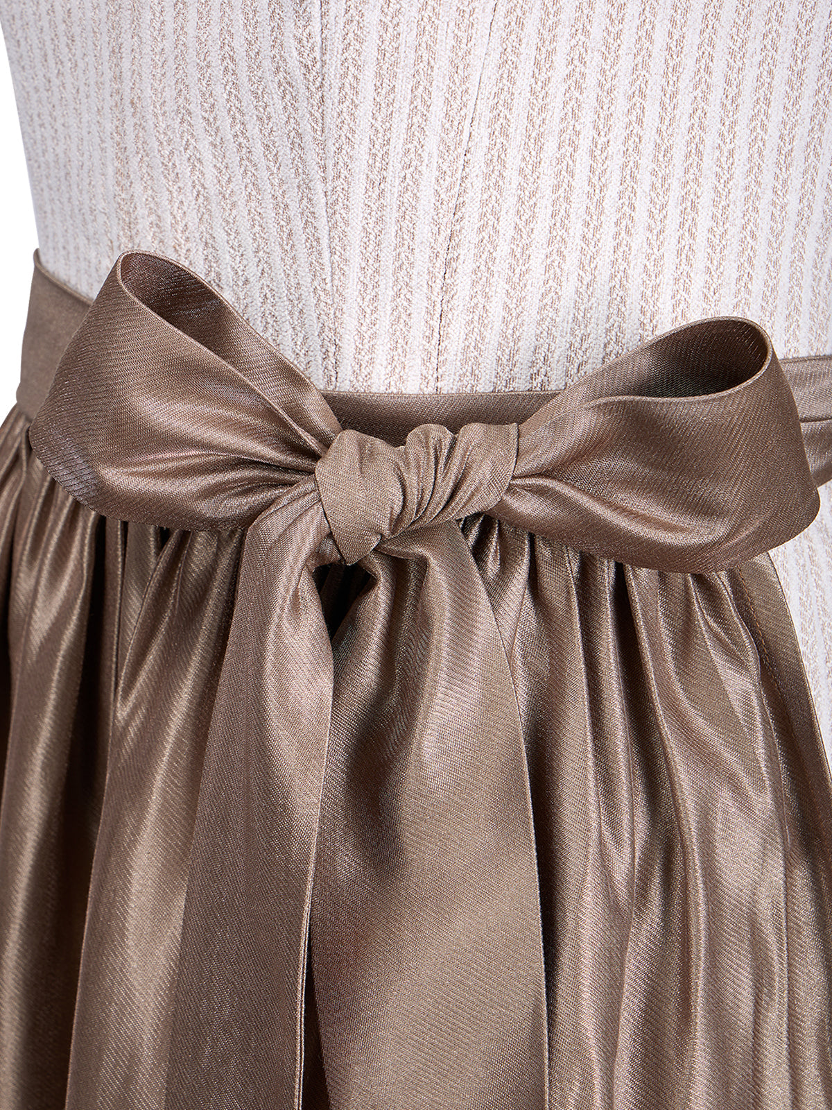 Trachten-Dirndl Helena in Beige – Frontreißverschluss