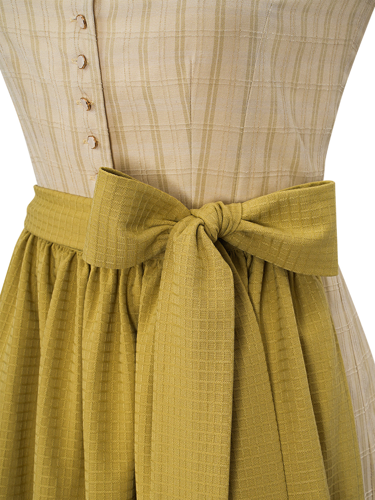 Juna | Dirndl für Damen | Grün | Gerader Ausschnitt