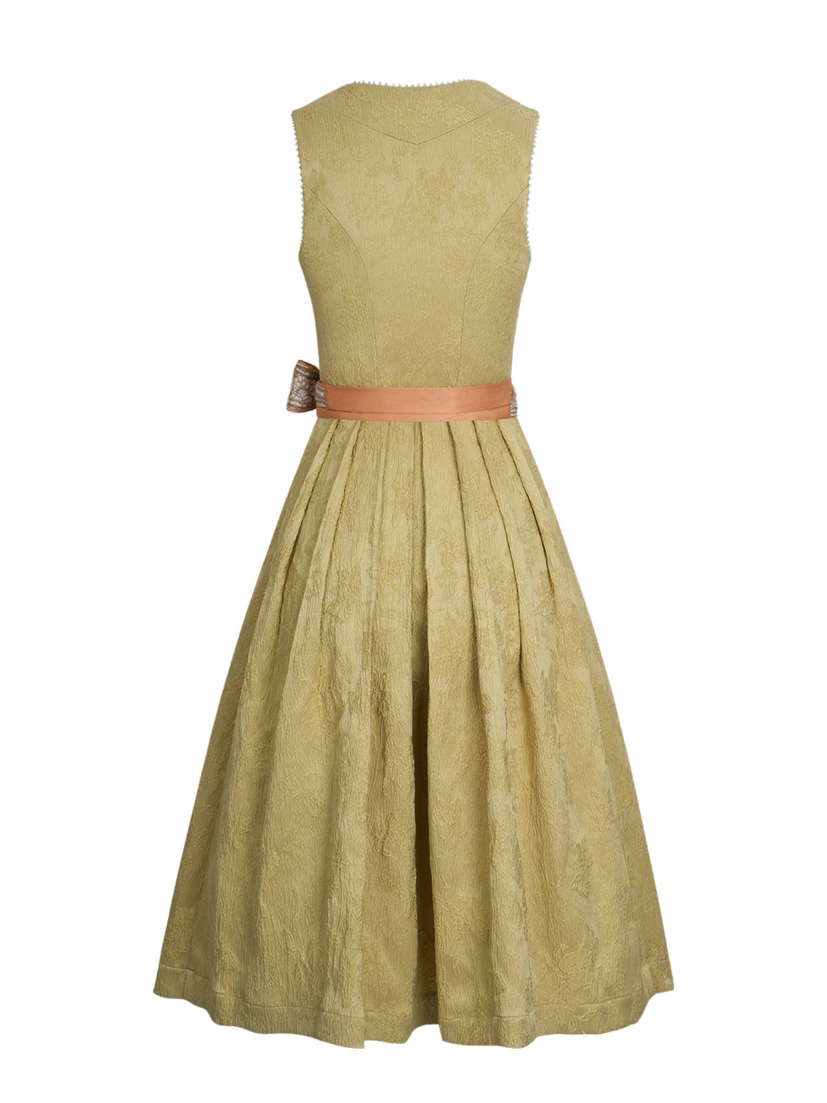 Anouk – Elegantes Trachtenkleid in Gelb mit Knopfverschluss