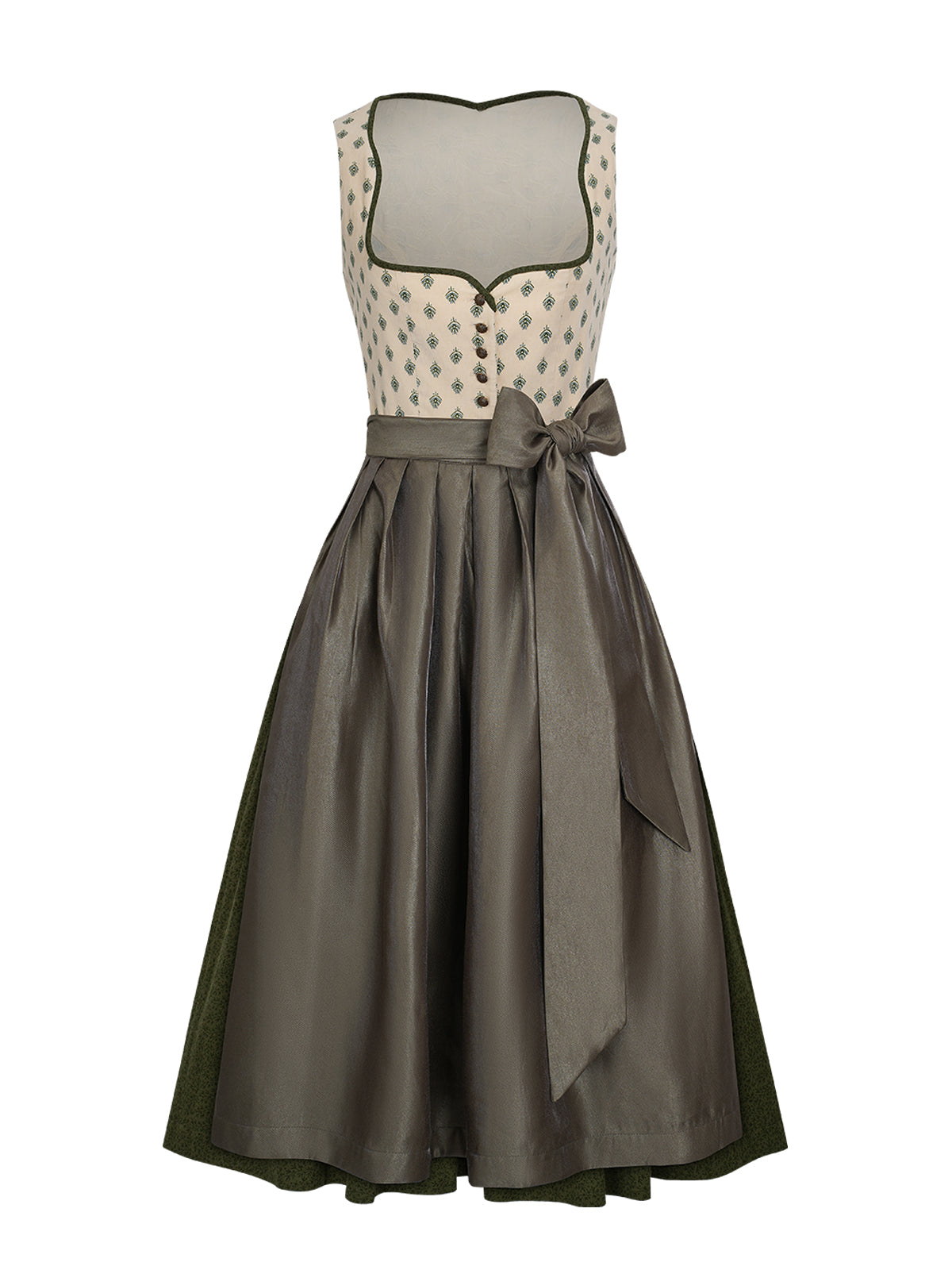 Festliches Dirndl Melanie | Gelb | Herz-Ausschnitt