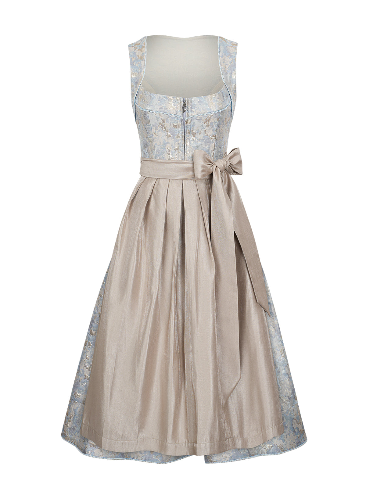 Dirndl Gianna – Frontreißverschluss in Blau