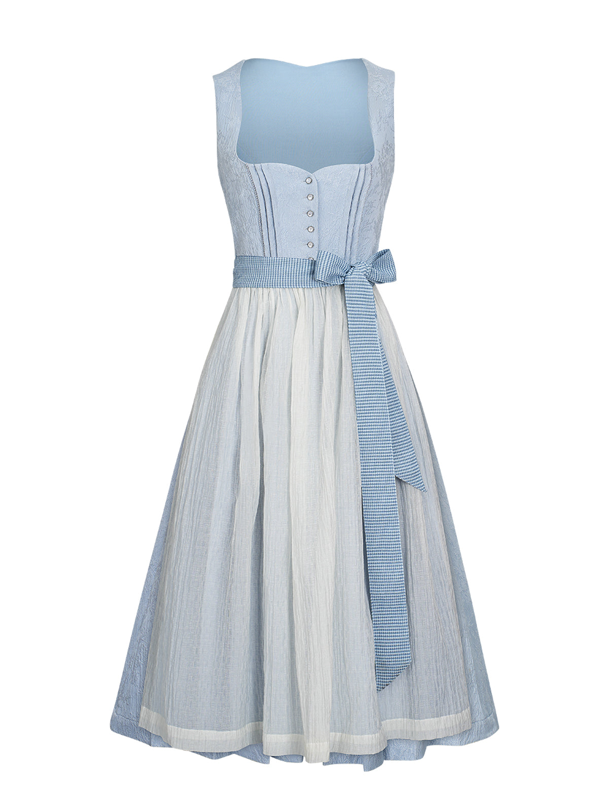 Hazel Dirndl im traditionellen Stil in Blau