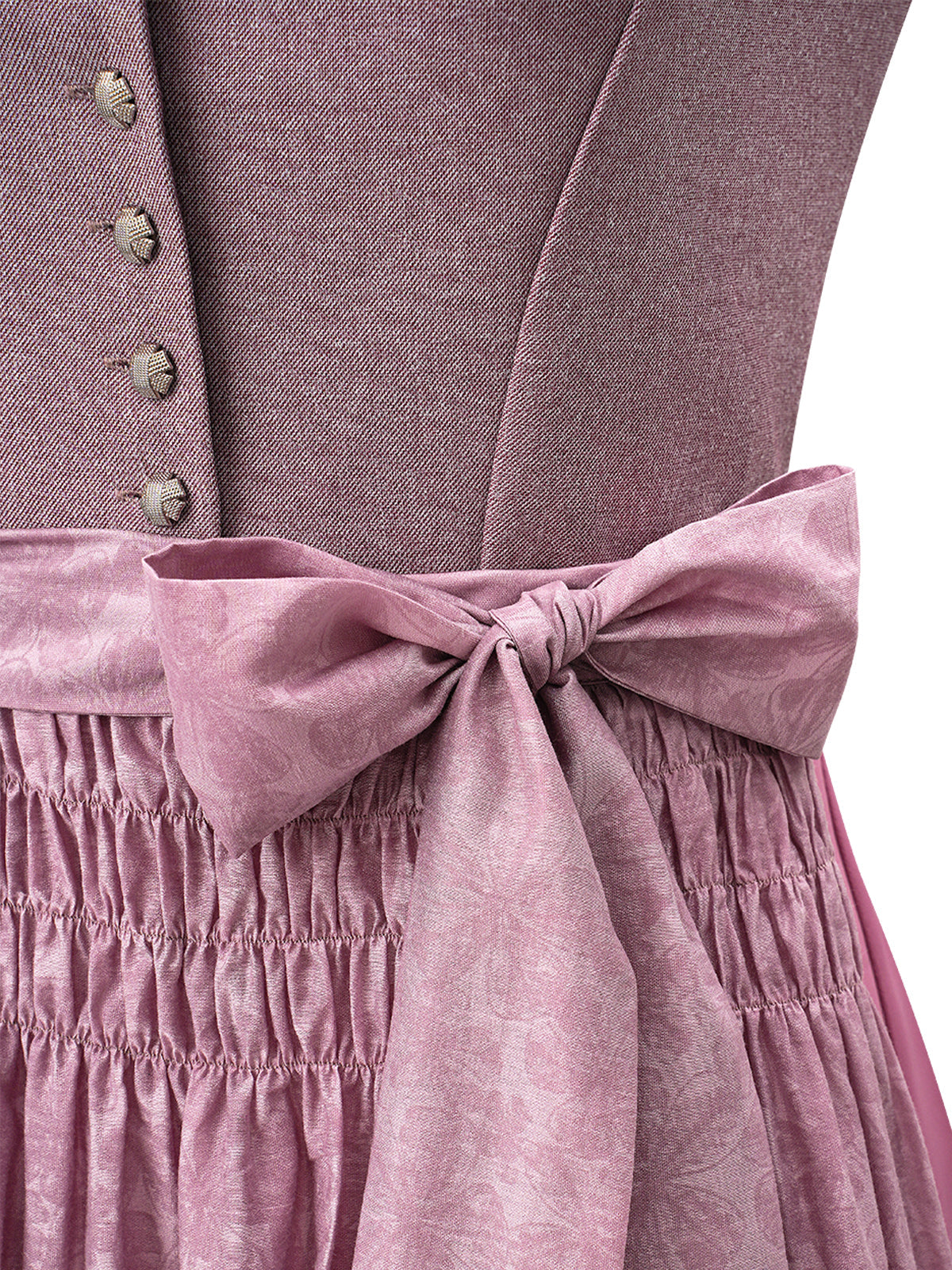 Wiesn Look Franie – Dirndl in Lila mit Gerader Ausschnitt