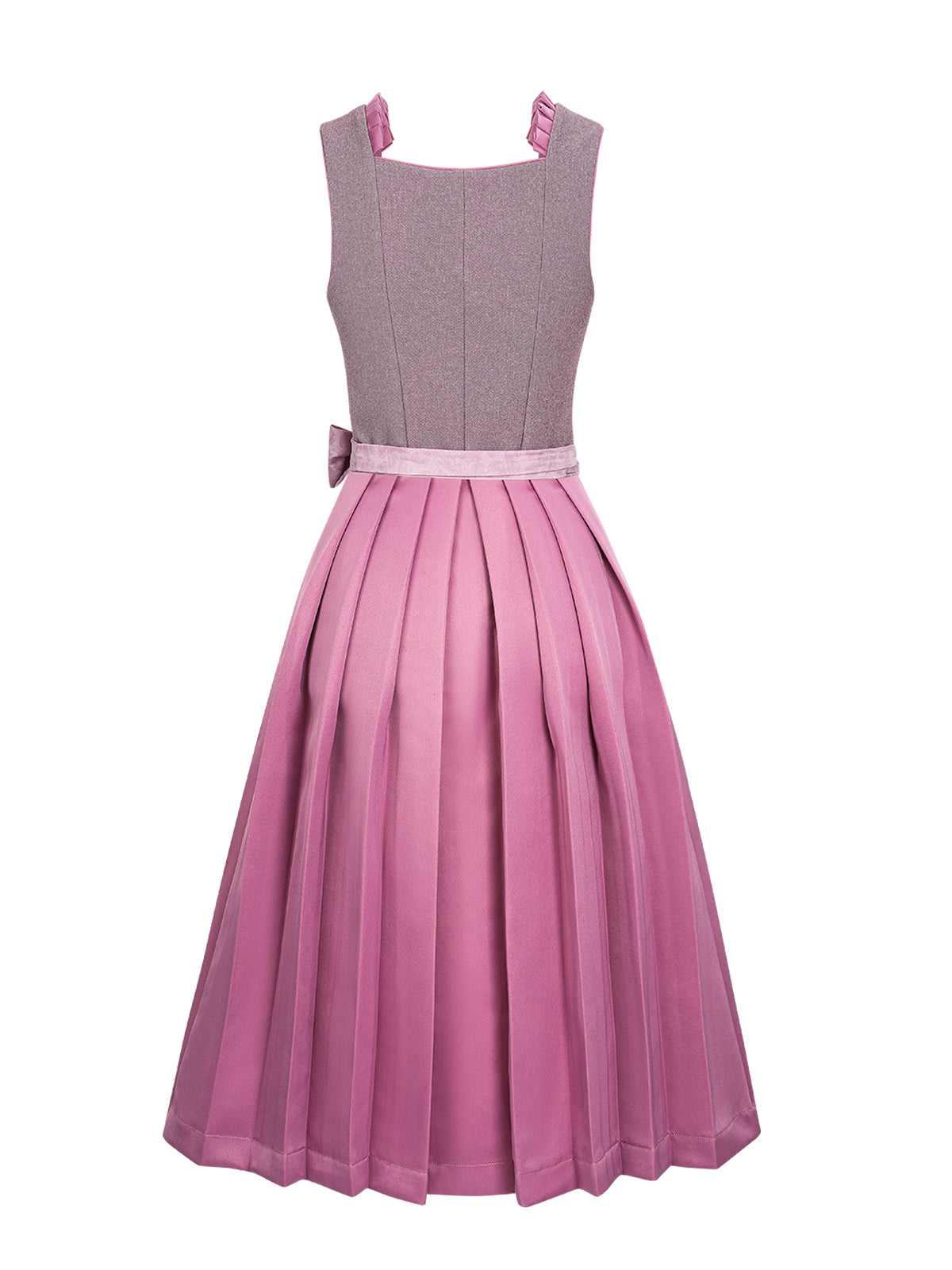 Wiesn Look Franie – Dirndl in Lila mit Gerader Ausschnitt