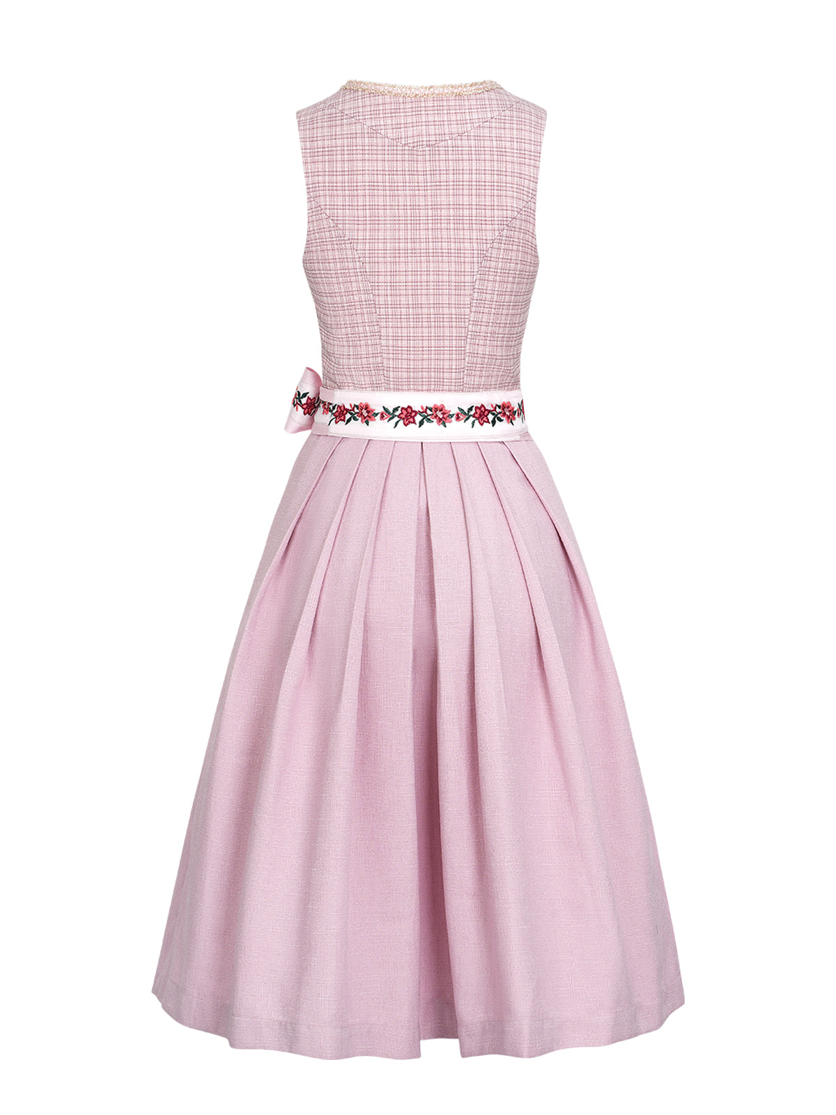 Irene | Dirndl für Damen | Rosa | Gerader Ausschnitt