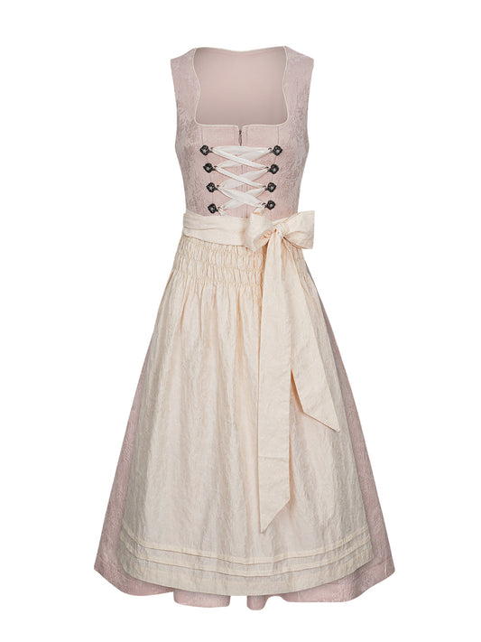 Festliches Dirndl Ruth | Rosa | Gerader Ausschnitt