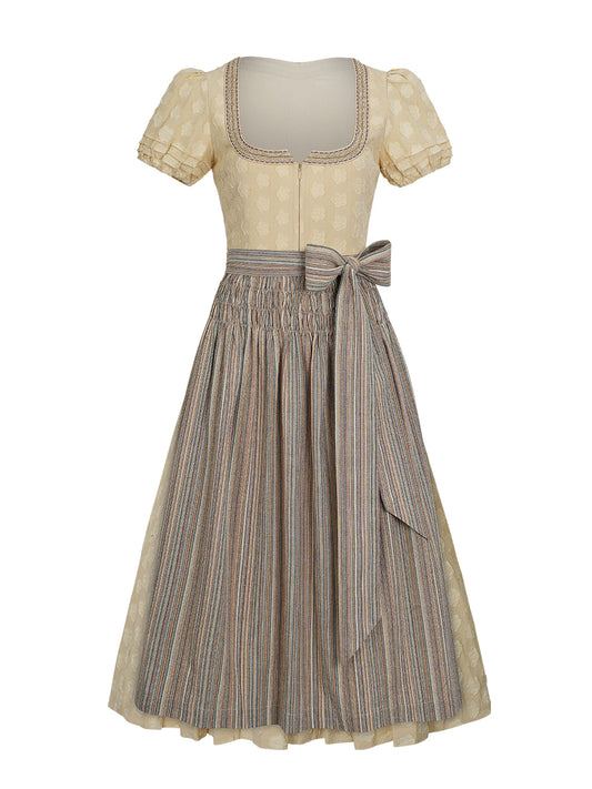 Festliches Dirndl Misa | Gelb | Gerader Ausschnitt