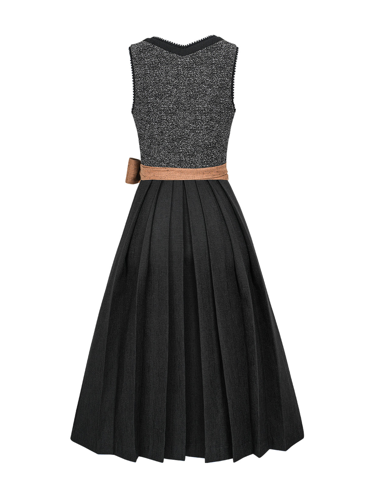 Traditionelles Trachtenkleid Anemone in Schwarz mit Frontreißverschluss