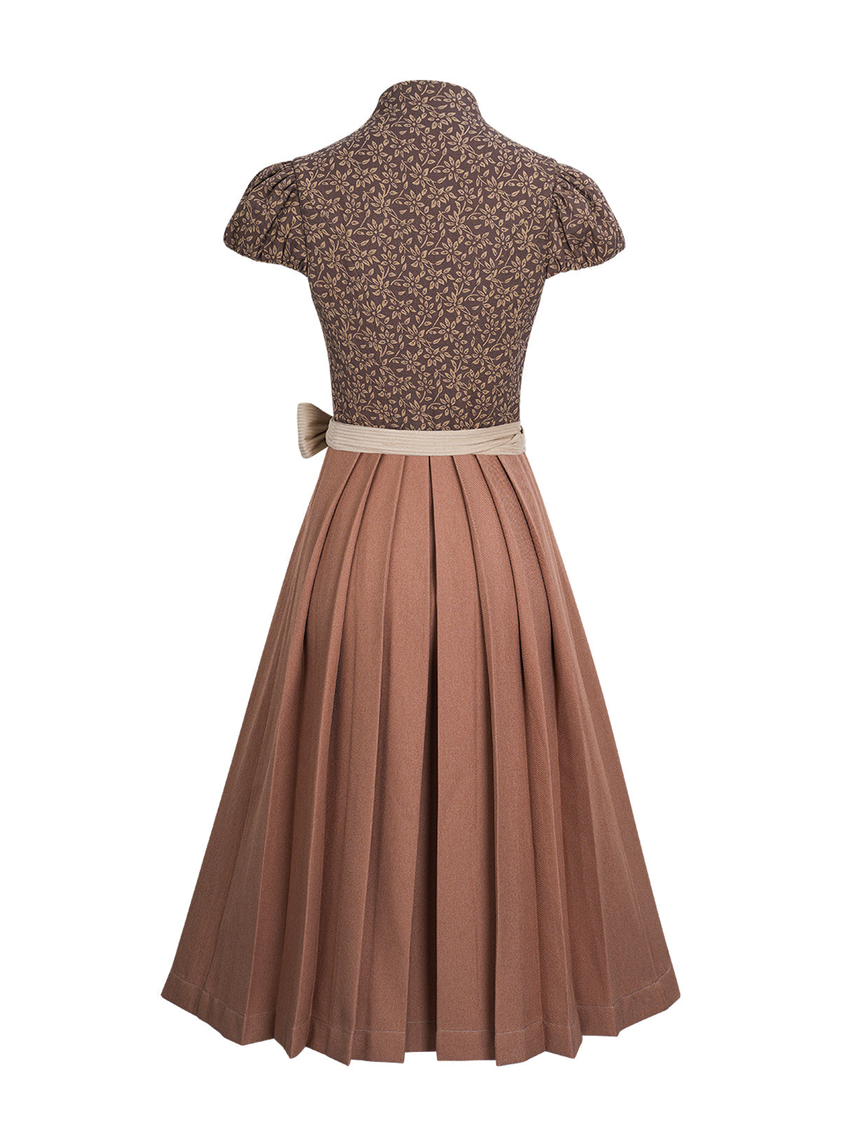 Dirndl Lori in Braun mit Herz-Ausschnitt