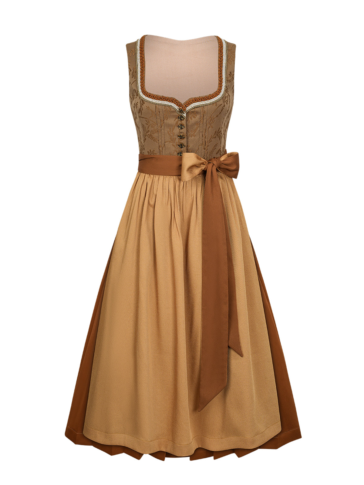 Resi Dirndl im traditionellen Stil in Gelb