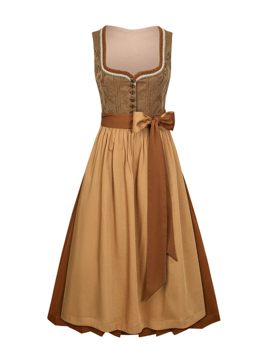 Resi Dirndl im traditionellen Stil in Gelb